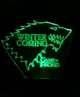 3d-светильник Дом Старков (Игра престолов Game of Thrones), 3д-ночник, несколько подсветок (на батарейке) - изображение 4