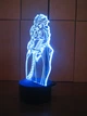 3d-светильник Эльза и Анна Холодное сердце Frozen, 3д-ночник, несколько подсветок (на пульте - изображение 6