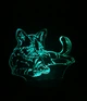 3d-светильник Кот кошка, 3д-ночник, несколько подсветок (на bluetooth) - изображение 5
