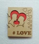 Деревянный блокнот "Любовь LOVE" (на кольцах с ручкой), ежедневник из дерева - изображение 1