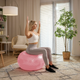 Фітбол масажний Hop-Sport 65см рожевий + насос - зображення 7