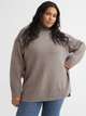 Свитер вязаный теплый женский H&M 1018076005c14 3XL Серый (KC1000000042641) - изображение 1
