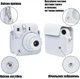 Чохол для фотоапарата Fujifilm Instax Mini 12 Clay White / Білий / підходить до камери Mini 9/11/12 - изображение 2