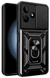 Чехол Camshield c кольцом-подставкой на Realme Note 50 / black - изображение 1