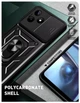 Чехол Camshield c кольцом-подставкой на Realme Note 50 / black - изображение 4