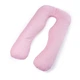 Подушка MirSon для вагітних і відпочинку Satin Stripe №8026 U-подібна Pink (2200006178644) - изображение 1