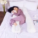 Подушка MirSon для вагітних і відпочинку Eco Line №8033 U-подібна White-Creamy (2200006185086) - изображение 2