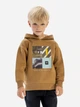 Детское теплое худи для мальчика Minoti 19fleece71 41336JNR 92-98 см Коричневое (5063025358384) - изображение 1