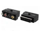 Перехідник SCART - 3RCA/S-Video з перемикачем in/out - зображення 1