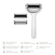Электронный роллер для лица и тела с микроиглами GESKE MicroNeedle Face&Body Roller 8в1 white - изображение 5