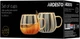 Набор чашек Ardesto Golden Moon с ручками 350 мл х 2 шт (AR2635BGG) - изображение 5