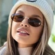 Солнцезащитные очки No Brand без оправы Fantasy коричневые с золотом - изображение 1
