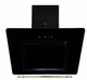 Вытяжка Luxor Laura 1450 Ultra LED BK Gold + 2-е втягивание испарений чорное стекло, черный - изображение 1