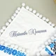 Утеплённая крыжма унисекс Family Tradition велюровая махра с вышивкой 100х100 см, белая Святое Таинство Крещения - изображение 1