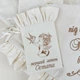 Крыжма для мальчика + мешочек Family Tradition велюровая махра с вышивкой 100х100 см айвори Ангел твоего Крещения - изображение 5