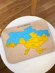 Пазл навчальний Papa Wood Мапа України Блакитний/Жовтий - зображення 4