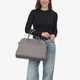 Сумка женская кожаная саквояж большая Regina Notte Travel bag 3727 Серый камень - изображение 2