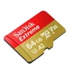 Карта памяти SanDisk Extreme A2 64GB V30 C10 UHS-I U3 R170 W90 с адаптером - изображение 3