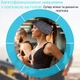 Бездротові Bluetooth навушники-пов'язка на голову для сну, спорту. Сіра - изображение 3