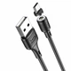 Зарядний кабель HOCO X52 Sereno Magnetic MicroUSB 2.4A 1.2m Black - изображение 2