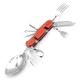 Мультитул туристический с ложкой и вилкой RIAS L-48 8в1 Orange (7_01267) - изображение 1