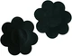 Наклейки на соски та груди тканинні 10 шт 65mm Nipple cover PS-0230 Квіти Чорні - зображення 5