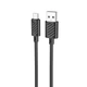 Зарядний кабель HOCO X88 Magic Silicone MicroUSB 1m Black - изображение 1