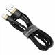 Зарядний кабель Baseus Cafule Lightning 2A 3m Gold/Black (CALKLF-RV1) - изображение 2
