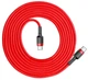 Зарядний кабель Baseus Cafule PD2.0 60W Type-C to Type-C 3A 2m Red (CATKLF-H09) - зображення 2