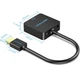 Перехідник Vention HDMI M -> VGA F, 1080P 60Гц, 3.5мм Audio, Micro USB (F) powered, кабель 0.15 м (ACRBB) - зображення 3