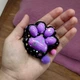 Игрушка антистресс сквиш Лапка котика, 7см, Фиолетовый - изображение 3