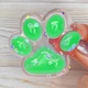 Игрушка антистресс сквиш Лапка котика, 7см, Зеленый - изображение 2