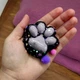 Игрушка антистресс сквиш Лапка котика, 7см, Серый - изображение 3