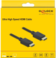 Надшвидкий кабель Delock HDMI-HDMI 48 Gbps 8K 60 Гц 0.5 м Black (4043619853861) - зображення 3