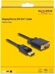 Кабель Delock DisplayPort male - DVI-D 24+1 male 3 м Black (4043619825929) - изображение 3