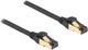 Kabel Delock sieciowy RJ45 Cat.6A męski na męski S/FTP z podstawowym kablem Cat.7 Black 2 m (4043619802494) - obraz 2
