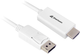 Kabel Sharkoon adapter Displayport 1.2 - HDMI 4K White 2 m (4044951037711) - obraz 1