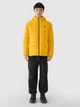Куртка двусторонняя демисезонная с капюшоном мужская 4F Down Jacket M486 4FWAW24TDJAM486-22S M Серый/Желтый (5905700230694) - изображение 6