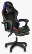 Геймерское Кресло с RGB Подсветкой Компьютерное Игровое Vecotti GT PRO LED Black с Подставкой для Ног Черное до 120 кг - изображение 7