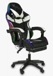 Геймерское Кресло с RGB Подсветкой Компьютерное Игровое Vecotti GT PRO LED White с Подставкой для Ног Белое до 120 кг - изображение 7