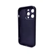 Захисний чохол-накладка AG Glass Matt Frame Color Logo для Apple iPhone 15 Pro Deep Purple (AGMattFrameiP15PPurple) - зображення 2