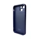 Захисний чохол-накладка AG Glass Matt Frame Color Logo для Apple iPhone 12 Navy Blue (AGMattFrameiP12Blue) - зображення 2