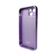 Захисний чохол-накладка AG Glass Matt Frame Color Logo для Apple iPhone 12 Light Purple (AGMattFrameiP12LPurple) - зображення 2