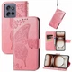 Чохол-книжка з малюнком UniCase Butterfly Pattern для Motorola Edge 50 Neo / Edge 60 Neo - Pink - зображення 4