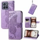 Чохол-книжка з малюнком UniCase Butterfly Pattern для Motorola Edge 50 Neo / Edge 60 Neo - Light Purple - зображення 4