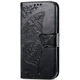 Чохол-книжка з малюнком UniCase Butterfly Pattern для Motorola Edge 50 Neo / Edge 60 Neo - Black - зображення 5