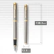 Ручка перьевая Parker IM 17 Brushed Metal GT FP F 22 211 - изображение 4