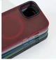 Чехол WAVE Premium Matte Insane Case with Magnetic Ring iPhone 15 Pro Max Dark Red - изображение 2