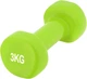 Гантели виниловые PowerPlay 4125 Achilles 3 кг 2 шт Зеленые + Резинка для фитнеса 7.5 кг (PP_4125_3kg_2in) - изображение 5