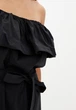 Легкое летнее платье с открытыми плечами Подіум 21369-BLACK XS Черный - изображение 4